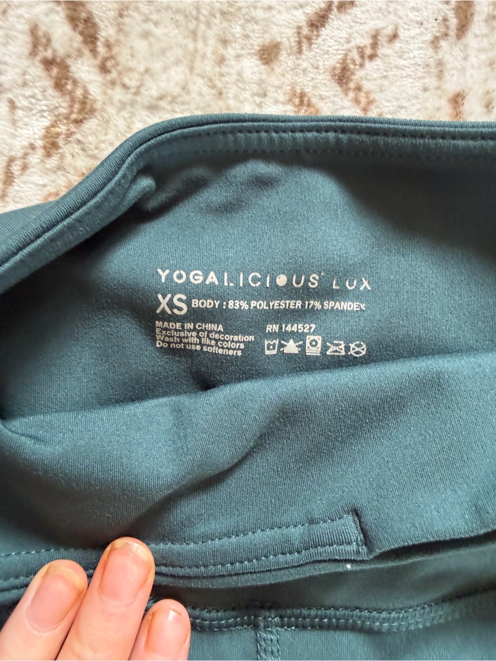 Yogalicious Deep Forest Green Pocketed Bike Shorts - Picture 2 of 2